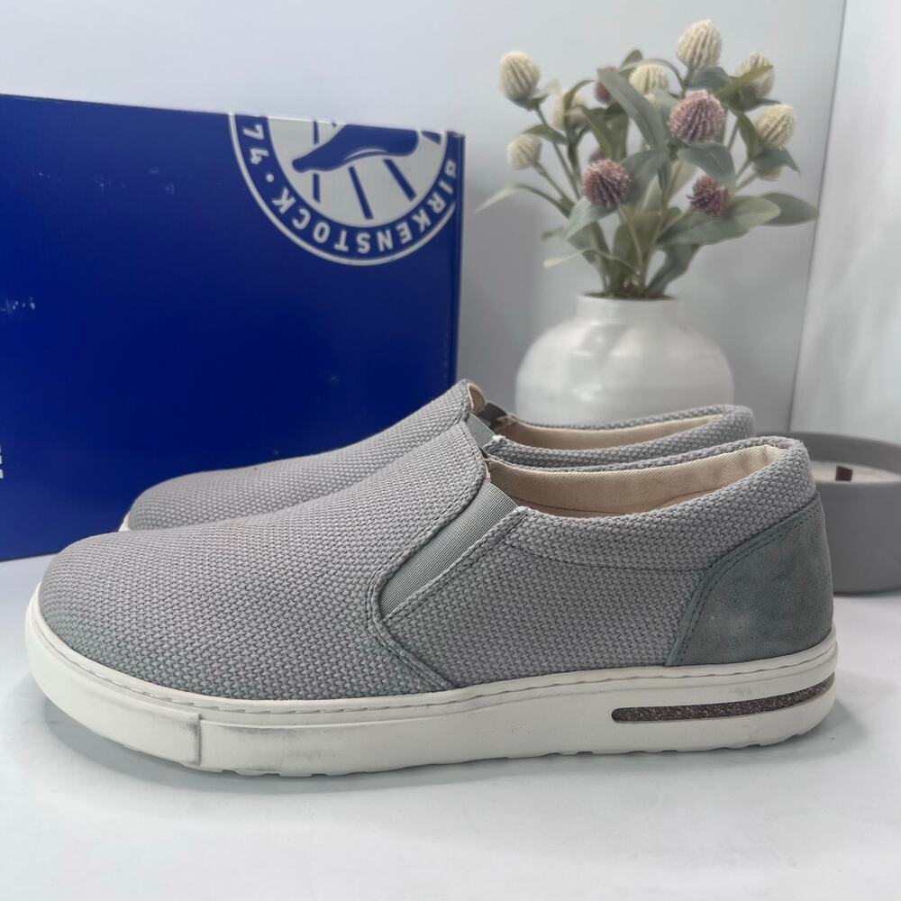 Birkenstock Oswego Slip On Shoes Gray Women 12/Men 10 Narrow Fit Light Wear